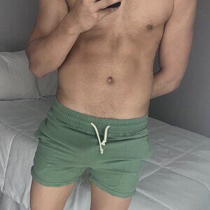 green mens small short